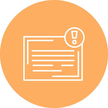 Anımsatıcı modern simgesinin vektör illüstrasyonu