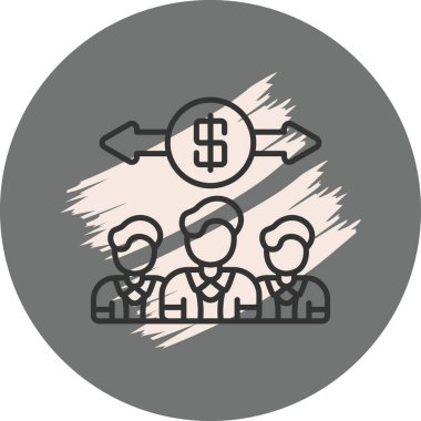 takım web simgesi vektör illüstrasyonu