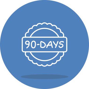 Uygulama ve web sayfaları için 90 Gün rozet simgesi