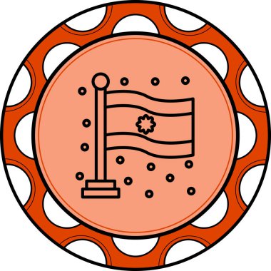 Hindistan ulusal bayrağı, simge tasarımı ögesi