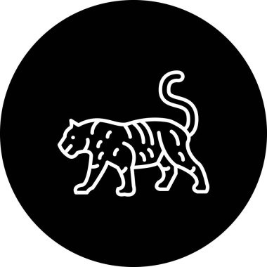 Kaplan simgesi vektör çizimi