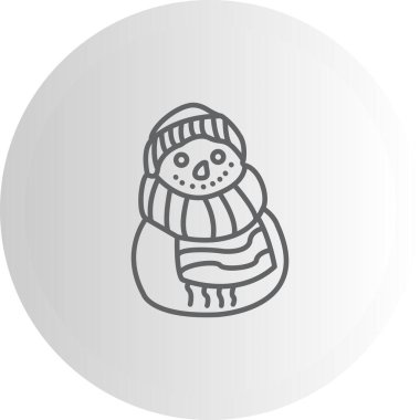 Kardan Adam Modern Dengeli Marka Vektörü Sembolü