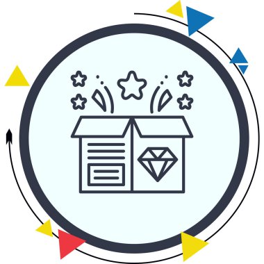 ürün web simgesi vektör illüstrasyonu