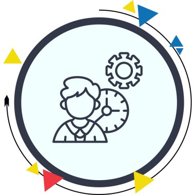 İşçi Yüksek Çözünürlüklü Düz Tasarım Sembolü