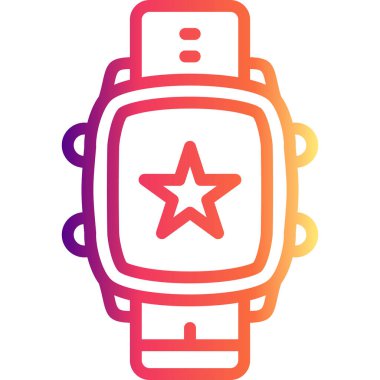 Akıllı Saat Yıldızı Yaratıcı Dinamik Web Tasarımı Nesnesi