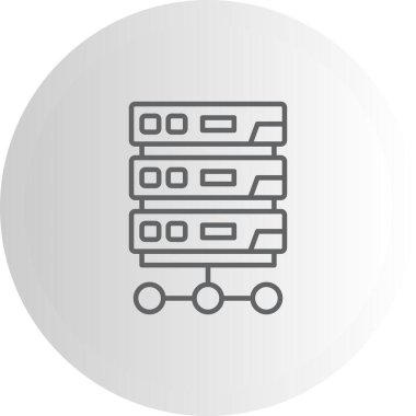 Sunucu Minimum Yüksek Kaliteli Grafik Sembolü