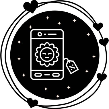 akıllı telefon simgesi, vektör illüstrasyonu basit tasarım