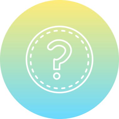 soru web simge vektör çizim