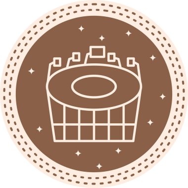 Stadyum web ikonu. Vektör illüstrasyonu