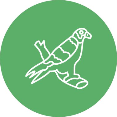 Peregrine Falcon simge vektör illüstrasyon tasarımı
