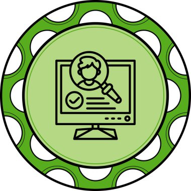 Arama Web simgesi vektör illüstrasyonu işe alınıyor