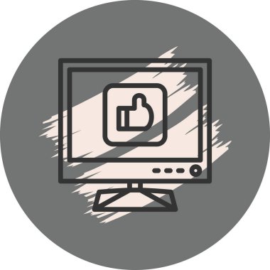 Çizgi Ağ ikonu vektör çizimi gibi