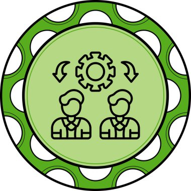 Skills web simgesi vektör çizimi