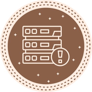 Uyarı Satırı Simgesi, Vektör İllüstrasyonu