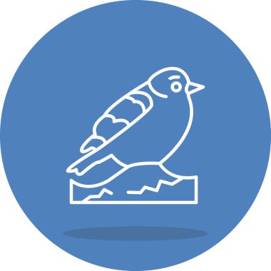 Avrupa Sığırcık ikonu vektör illüstrasyon tasarımı