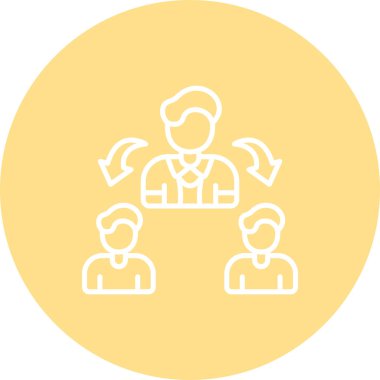 takım web simgesi vektör illüstrasyonu