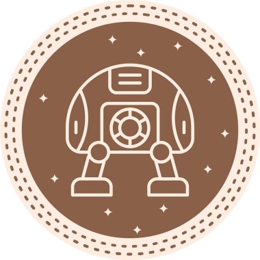 Robot simgesi, modern vektör illüstrasyonu