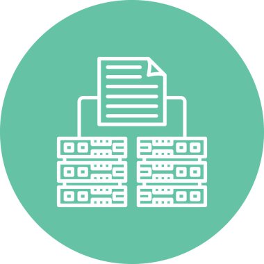 Yedek ağ simgesi vektör illüstrasyonu