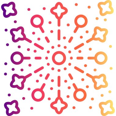 Diwali Havai fişekleri Modern Dijital Sanat Nesnesi