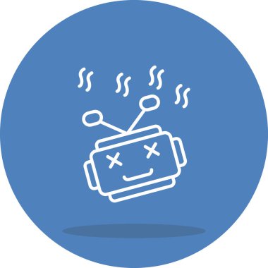 Bot simgesi, vektör illüstrasyonu basit tasarım
