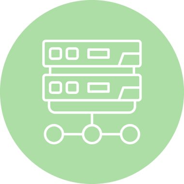 Yerel Alan Ağı Premium Çağdaş Düz Vektör Özelliği