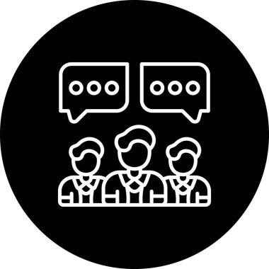  toplantı simgesi vektör illüstrasyon tasarımı