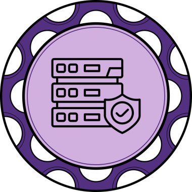 Veri Koruması Eşsiz Yenilikçi Dijital Grafik Sembolü