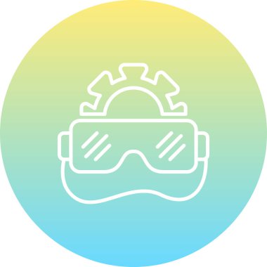 Vr Gözlüklü Minimum Gelişmiş Marka Tasarımı Varlığı