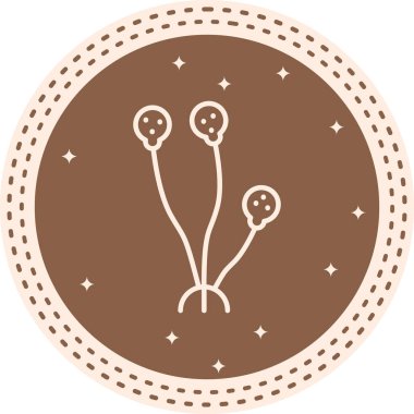 Rhizopus Yüksek Çözünürlüklü Düz Tasarım Sembolü