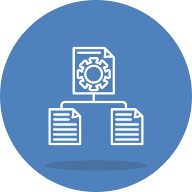 Proje web simgesi vektör illüstrasyonu