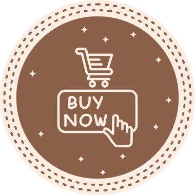 Şimdi Simge Basit düz illüstrasyon al