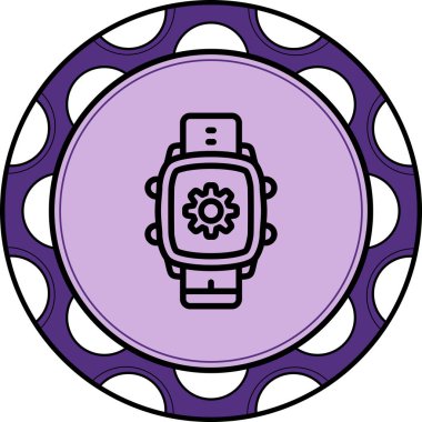 Akıllı Saat En Yaratıcı Minimum Vektör Sanatı Özelliğini Ayarlıyor