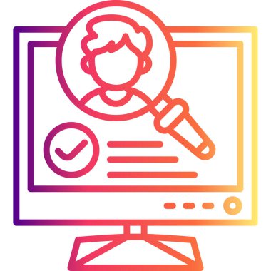 Arama Web simgesi vektör illüstrasyonu işe alınıyor