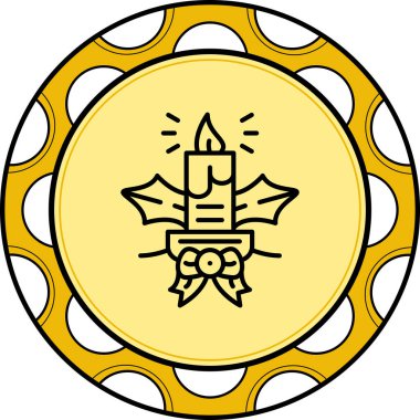 mum ağ ikonu vektör illüstrasyonu