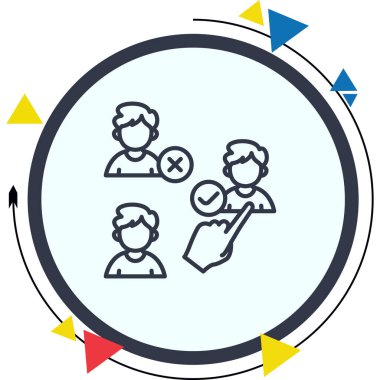 İşe alım web simgesi vektör illüstrasyonuName