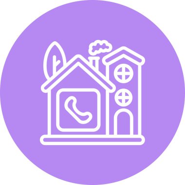 Ev simgesi, vektör illüstrasyonu basit tasarım