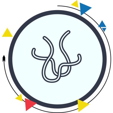 Yuvarlak Solucan Premium Dengeli Ürün Tasarımı Nesnesi