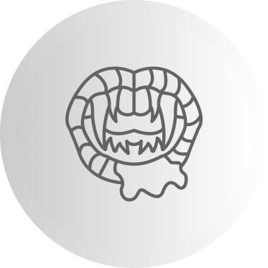 Vampir dişleri şık Temiz Ürün Tasarımı Nesnesi