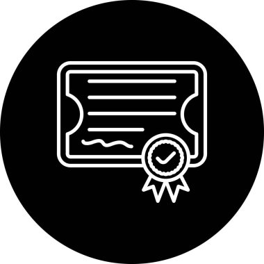 Patent web simgesi, basit vektör illüstrasyonu