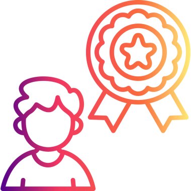 Müşteri Sadakati simgesi, illüstrasyon vektörü