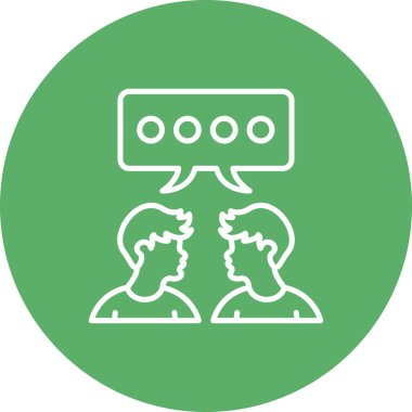 Tartışma. Web simgesi basit illüstrasyon