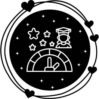 Performans web simgesi vektör illüstrasyonu