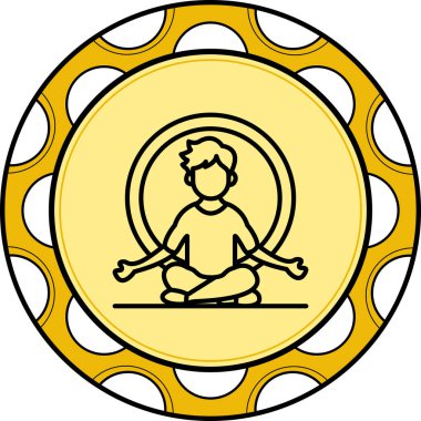 Meditasyon Dengeli Yenilikçi Ürün Grafiksel Elementi