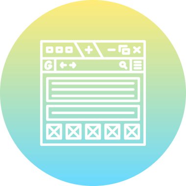 Tel çerçeve ikonu vektör çizimi tasarımı