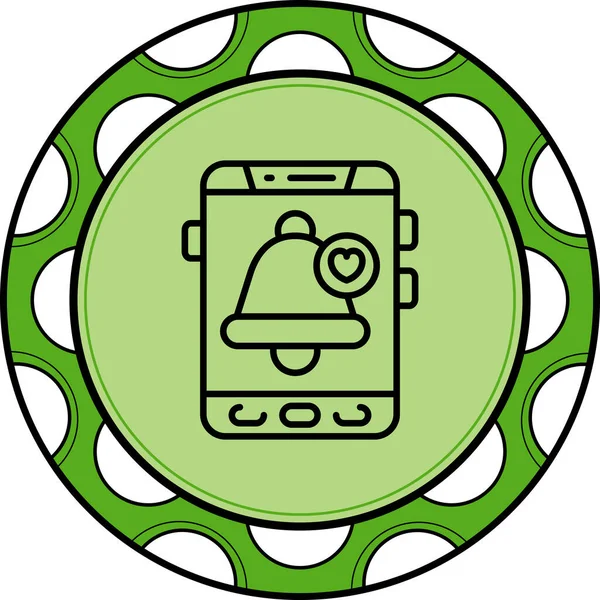 Anımsatıcı modern simgesinin vektör illüstrasyonu