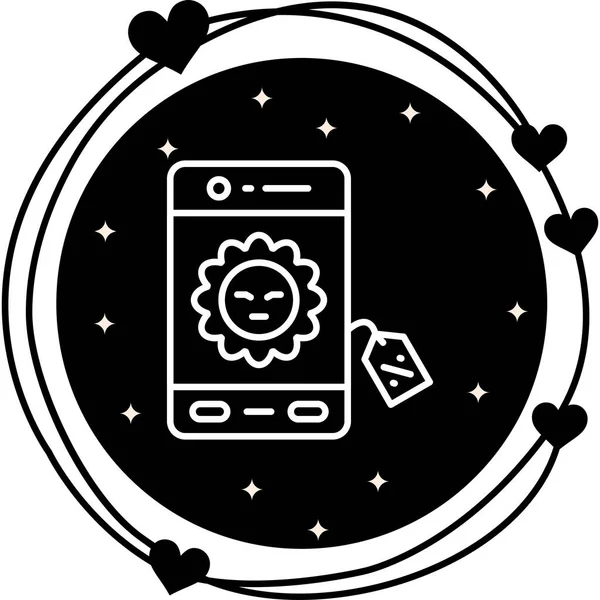 akıllı telefon simgesi, vektör illüstrasyonu basit tasarım