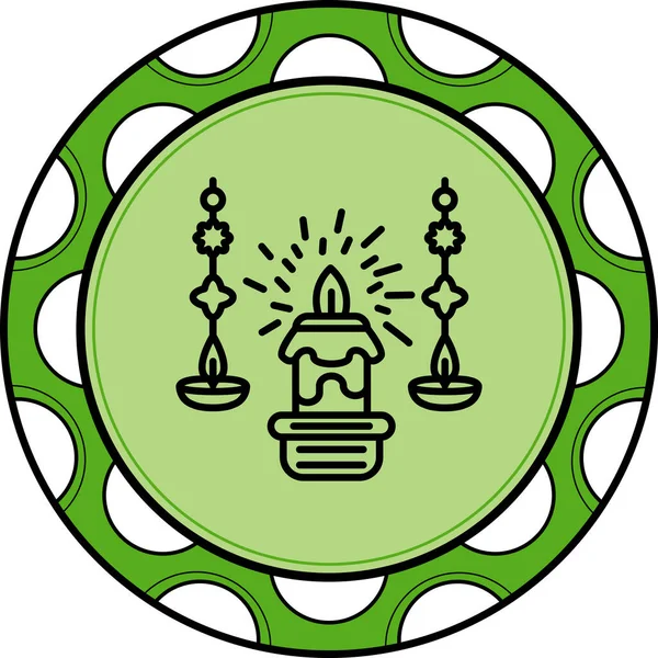 mum ağ ikonu vektör illüstrasyonu