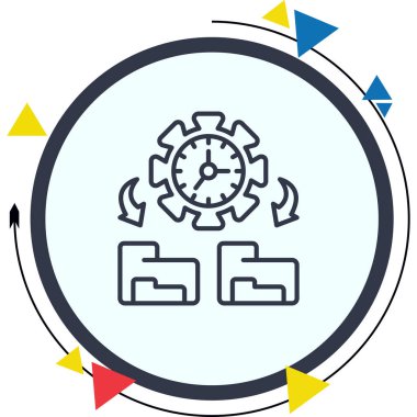 Zaman Yönetimi Dinamik Modern Yaratıcı Vektör Varlığı