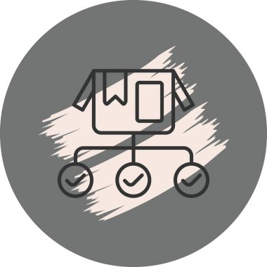 Ürün Yönetimi web simgesi vektör illüstrasyonu