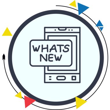 Yeni Web simgesi vektör illüstrasyonuName